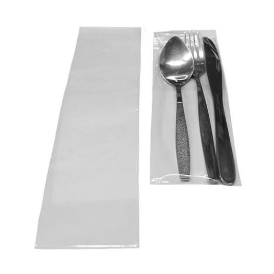 BOLSA PLASTICA PARA CUBIERTOS X 100 UNDS