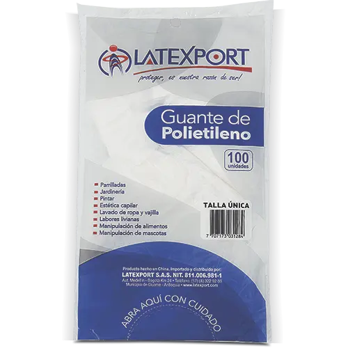 GUANTE DESECHABLE POLIETILENO X100 UND