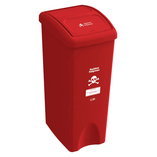 PAPELERA VAIVEN M/R ROJA ESTRA DE 53 LTS