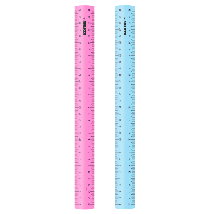 REGLA PLASTICA TRASLUCIDA 30 CMS