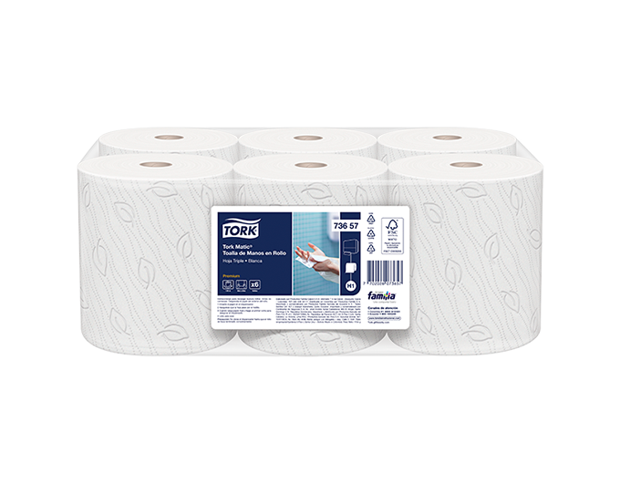 TOALLA HOJA CONTINUA BLANC X 120 M 73657