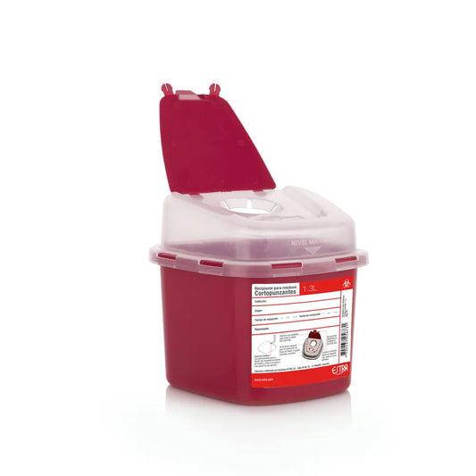 RECIPIENTE RESIDUOS CORTOPUNZANTES 1.3LT