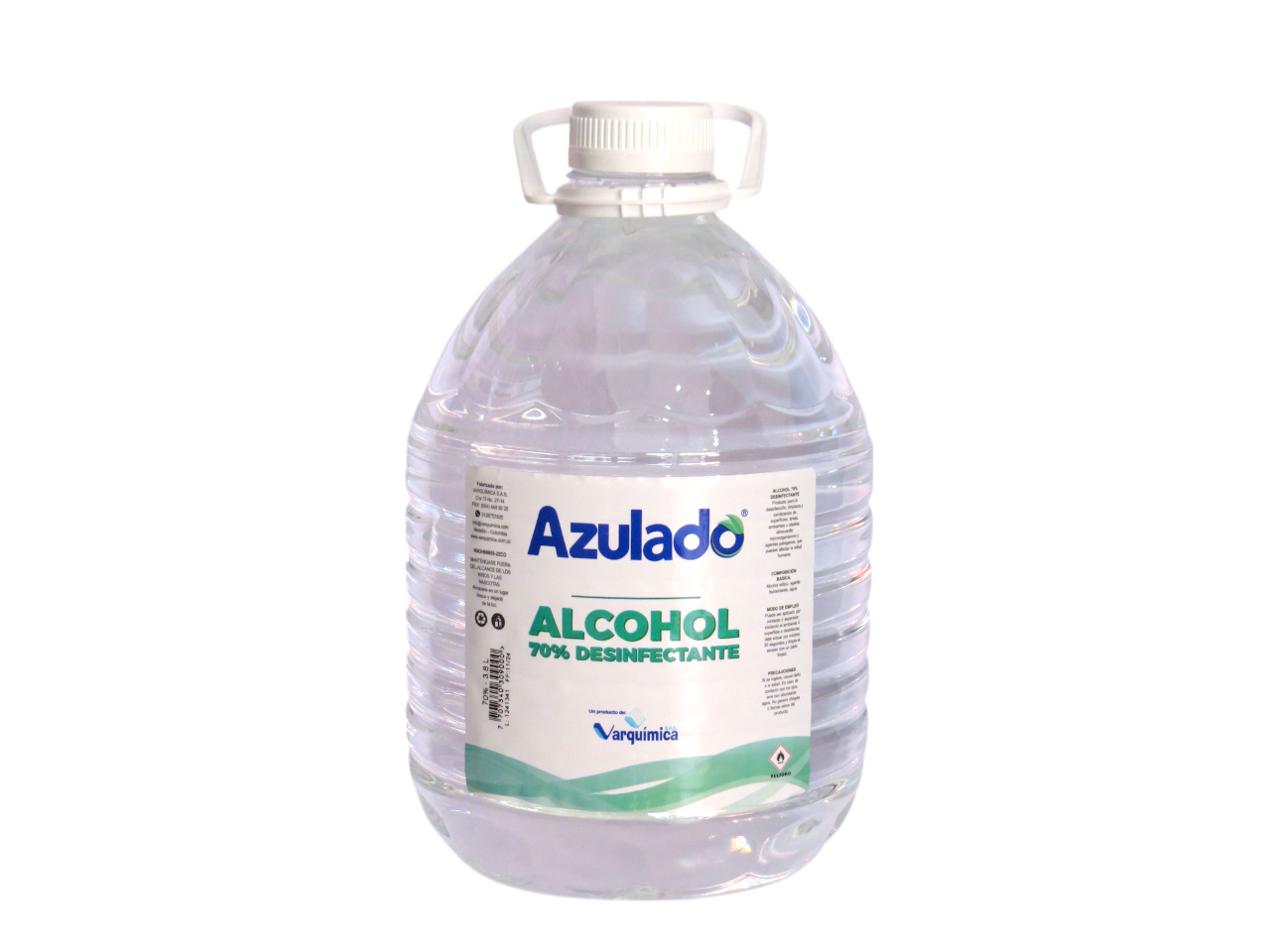 ALCOHOL AZULADO AL 70% X 3800 ML
