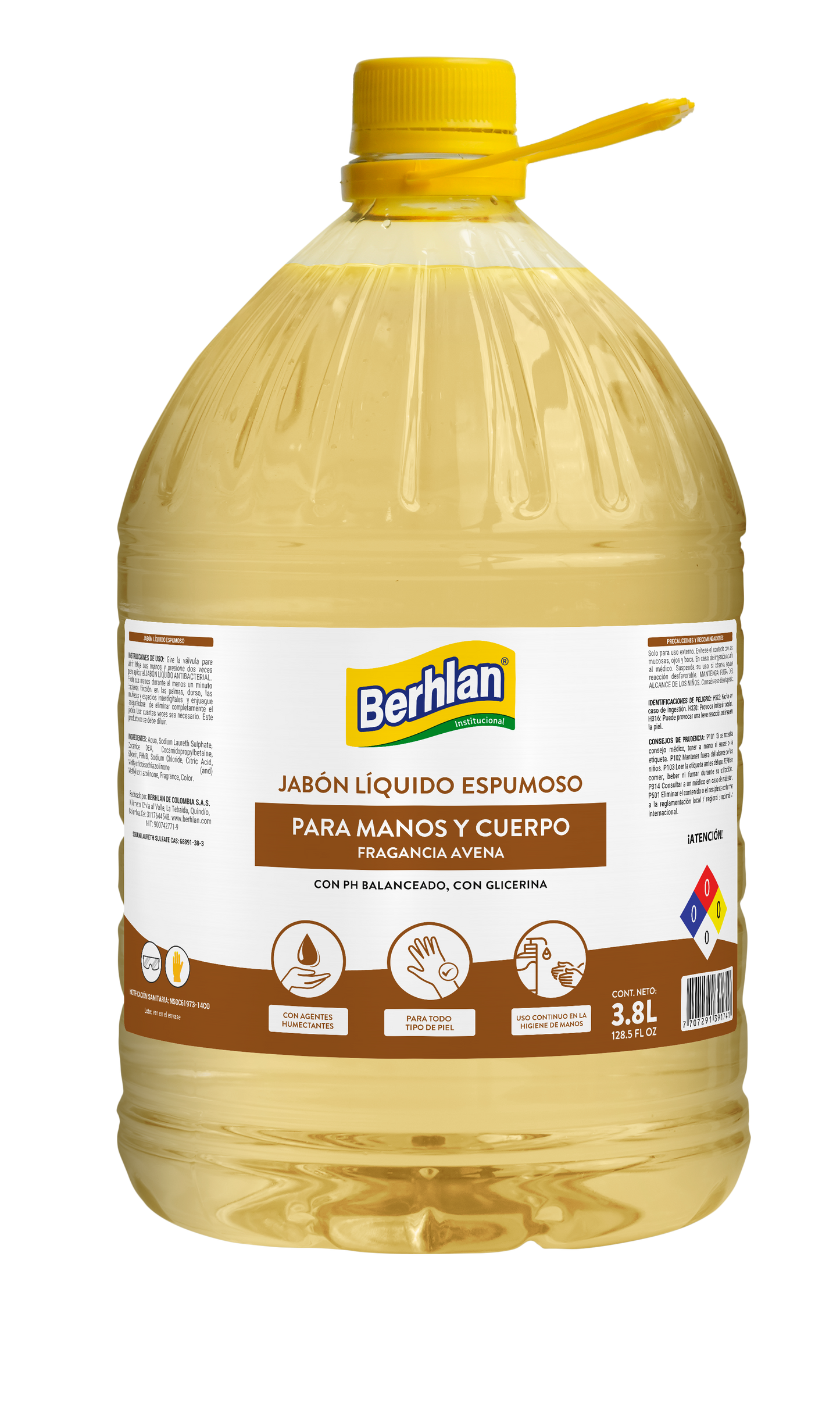 JABON MANOS AVENA X 3800 ML