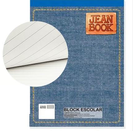 BLOCK CARTA CON RAYAS