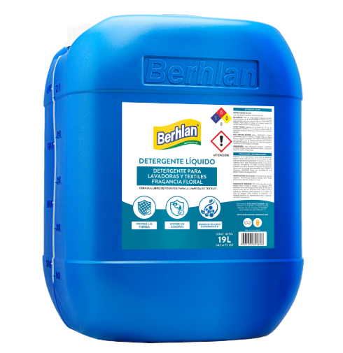 DETERGENTE LIQ. LAVADORA BERHLAN X 5GLNS