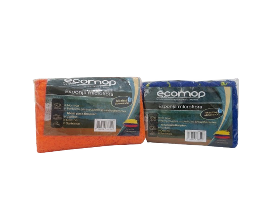 ESPONJA LAVALOZA MICROFIBRA ECOMOP
