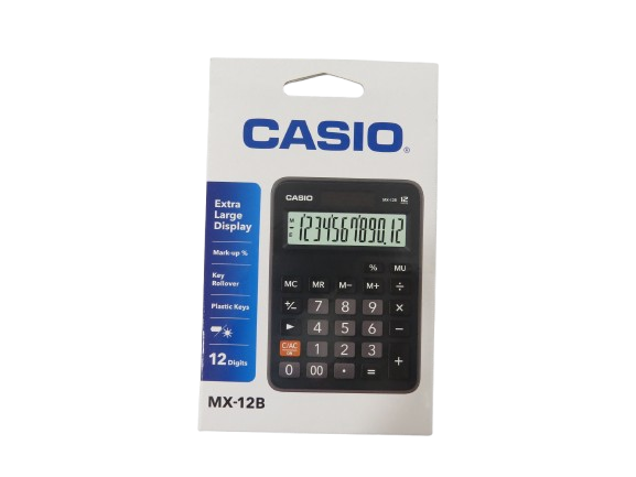 CALCULADORA CASIO MX-12B-BK 12DG