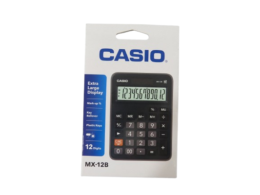 CALCULADORA CASIO MX-12B-BK 12DG