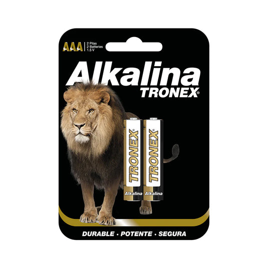 BATERIA ALCALINA TRONEX AAA X 2 UND