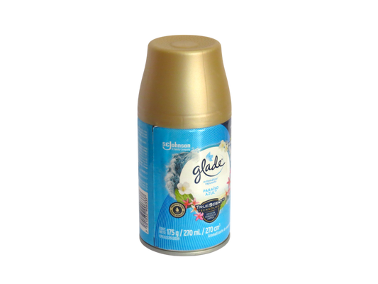 AMBIENTADOR GLADE RPTO AUTO PARAISO AZUL