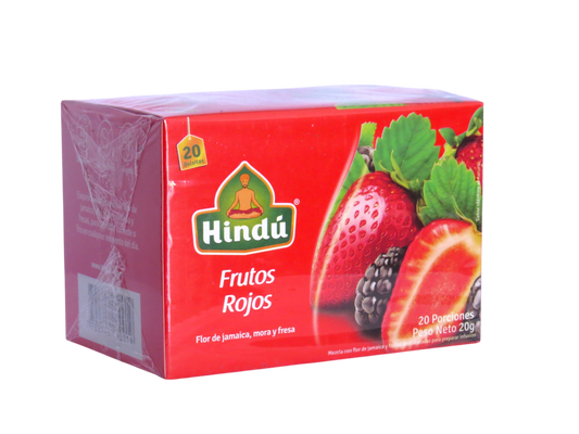 AROMATICA HINDU FRUTOS ROJOS X 20 S