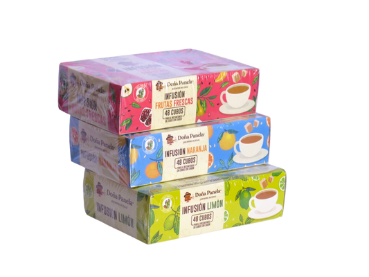 AROMATICA PANELA EN CUBOS LIMON X 48 UND