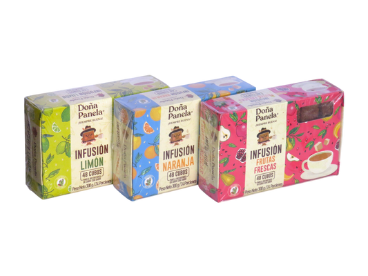 AROMATICA PANELA EN CUBOS LIMON X 48 UND