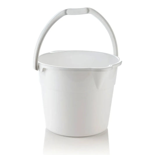 BALDE PLASTICO BLANCO ESTRA DE 10 LTS
