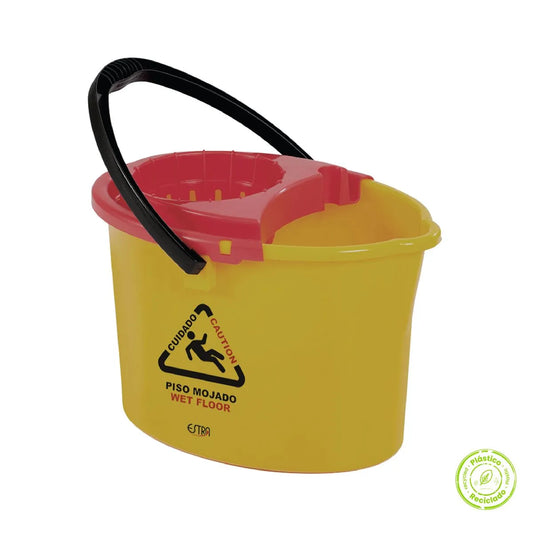 BALDE CON ESCURRIDOR ESTRA DE 12 LTS