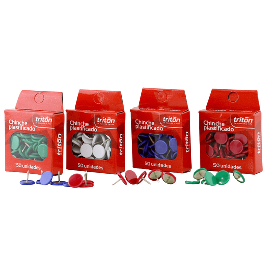 CHINCHES PLASTICOS X 50 UND