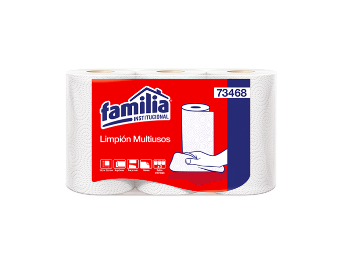 LIMPION DE COCINA MULTIUSOS X 3 ROLLOS