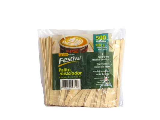 MEZCLADOR DE MADERA X 500 UND