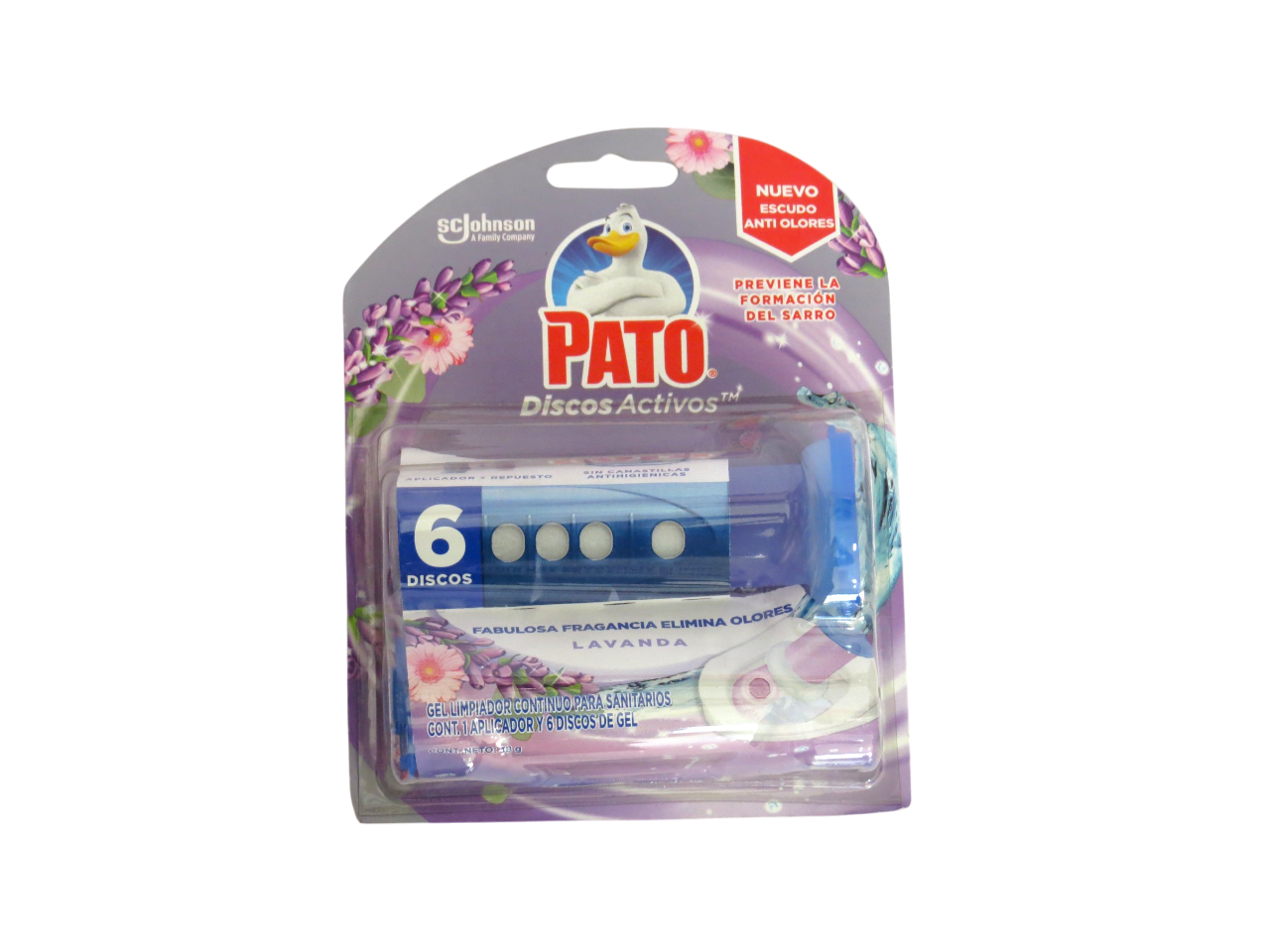 PATO DISCOS ACTIVO CON DISPENS LAVANDA