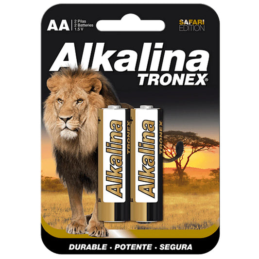 BATERIA ALCALINA TRONEX AA X 2 UND