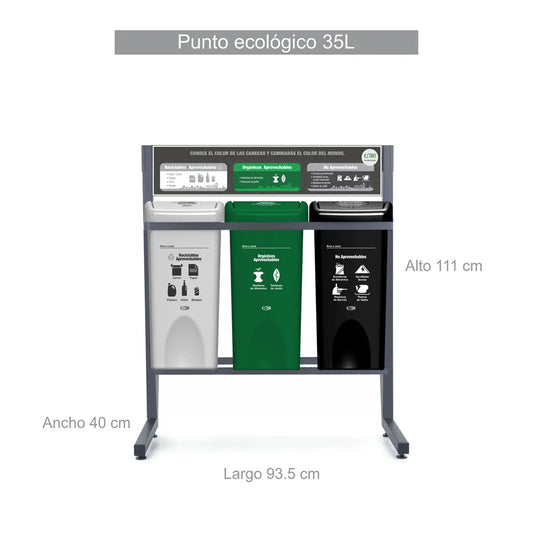PUNTO ECOLOGICO M/R ESTRA DE 35 LTS