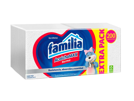 SERVILLETA CUADR ACOLCHAM X 200 CJ X 18