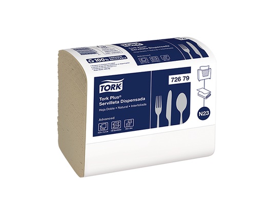 SERVILLETA PLUS NATURAL HD 36X150 - 7267