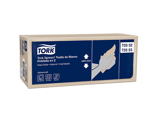 TOALLA EN Z NATURAL D/H CAJA X 24 -73553