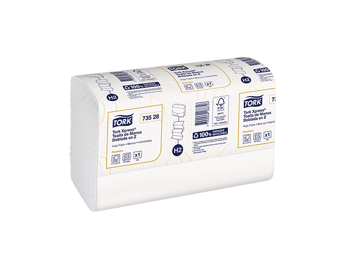 TOALLA EN Z BLANCA T/H CAJA X 24 - 73528