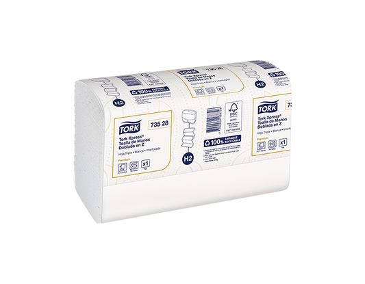 TOALLA EN Z BLANCA T/H CAJA X 24 - 73528