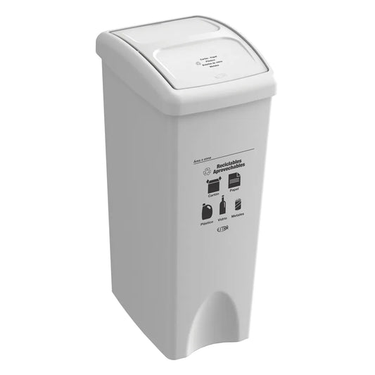 PAPELERA VAIVEN BLANCA M/R ESTRA DE 53 L