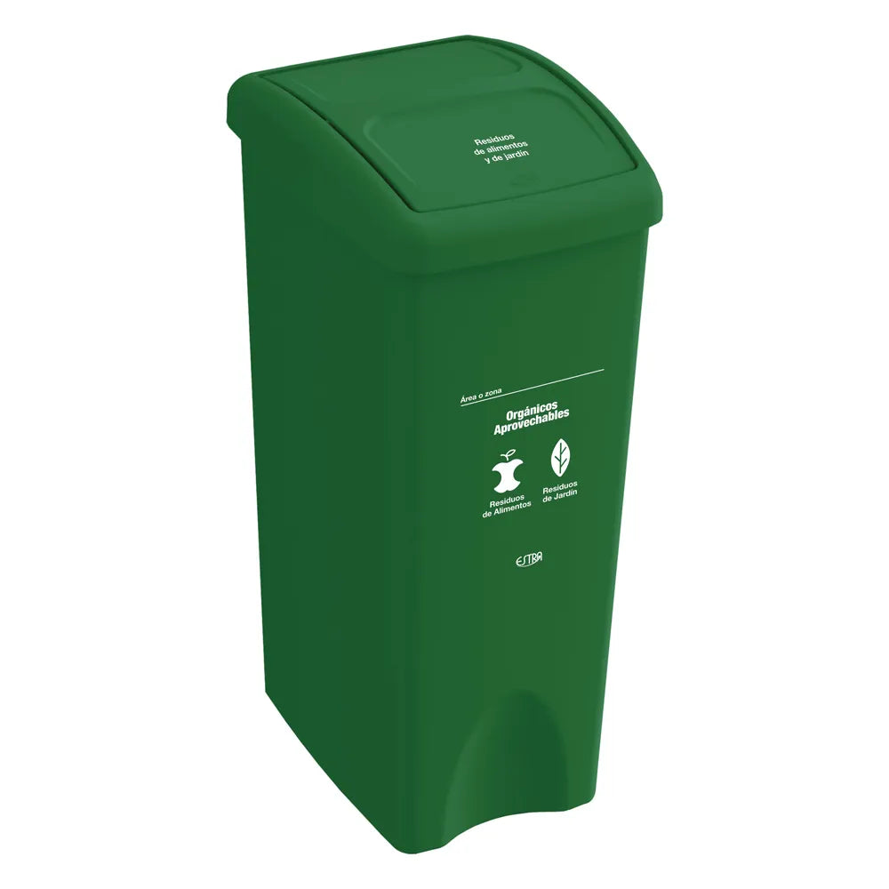 PAPELERA VAIVEN VERDE M/R ESTRA DE 53 LT