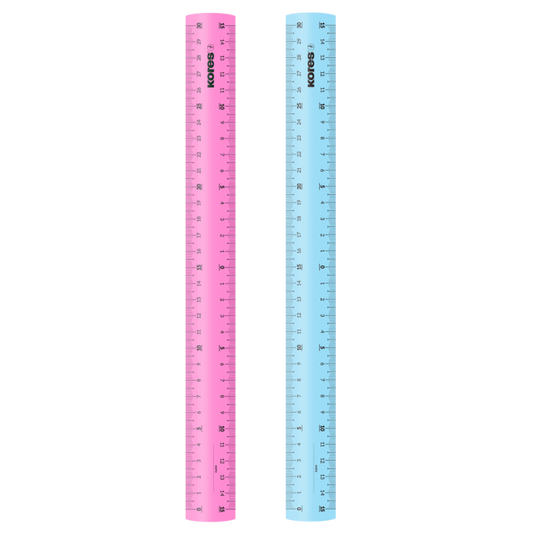 REGLA PLASTICA TRASLUCIDA 30 CMS