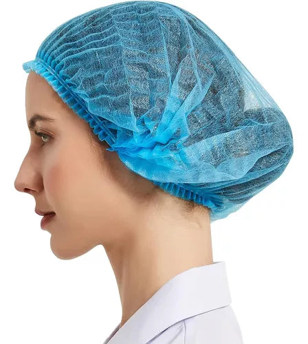 GORRO ORUGA AZUL PQT X 100 UNDS