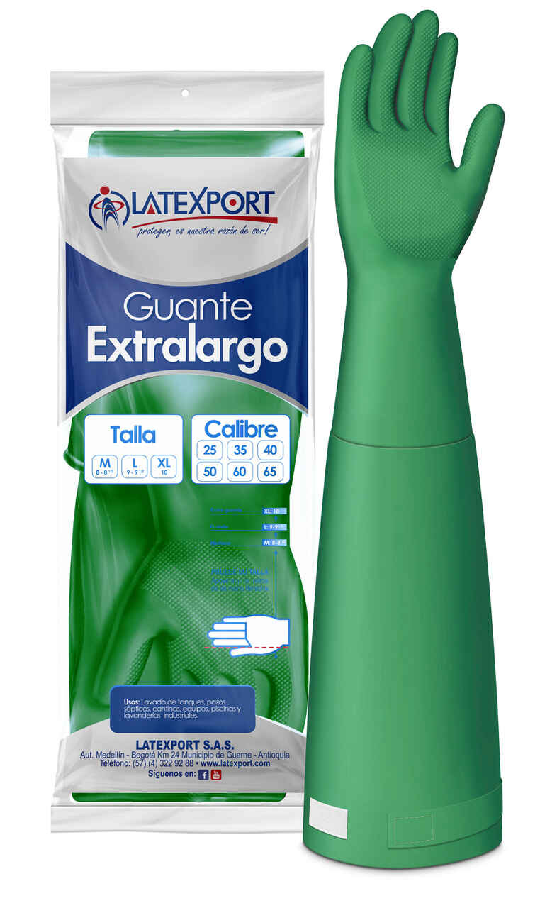GUANTE INDUSTRIAL EXTRALARGO C/A C25 T8