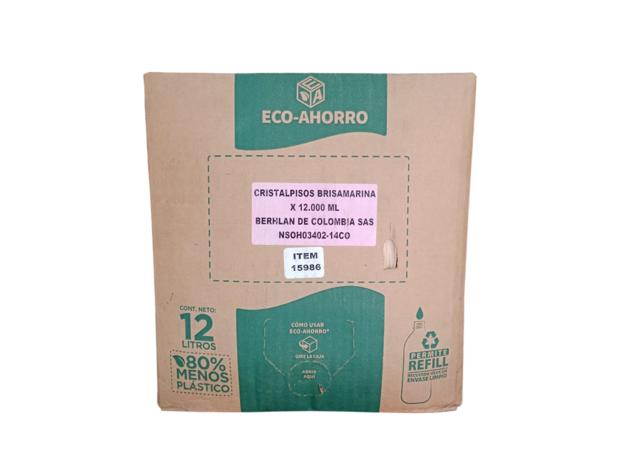 LIMPIAPISO BRISAMARINA ECOAHORRO X 12 LT