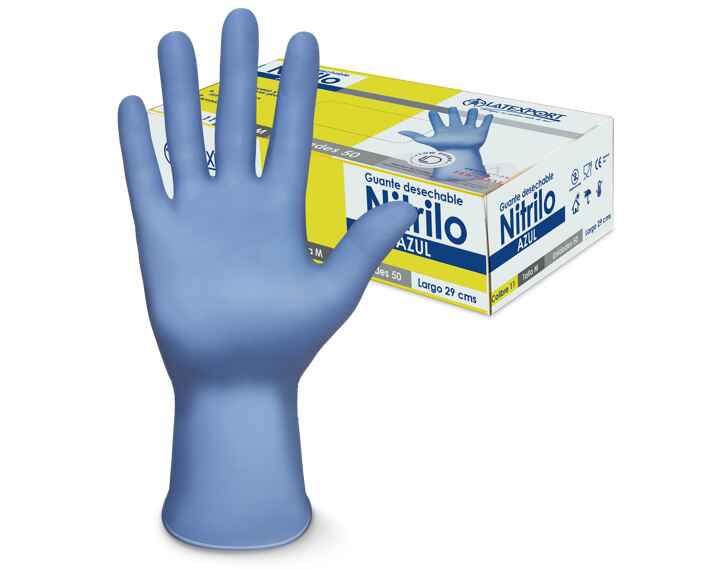 GUANTE NITRILO AZUL CG 11 T M