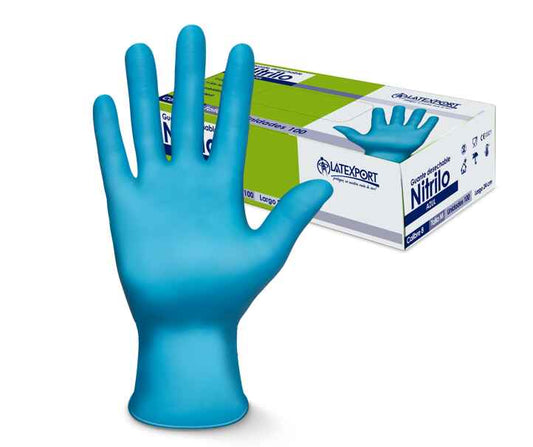 GUANTE NITRILO AZUL C 8 T M