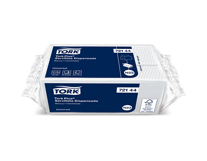 SERVILLETA PLUS BLANCA X100 CAJA X 45